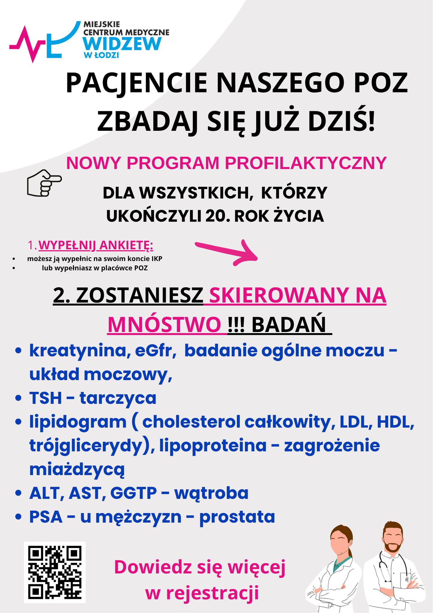 Plakat Program Moje Zdrowie